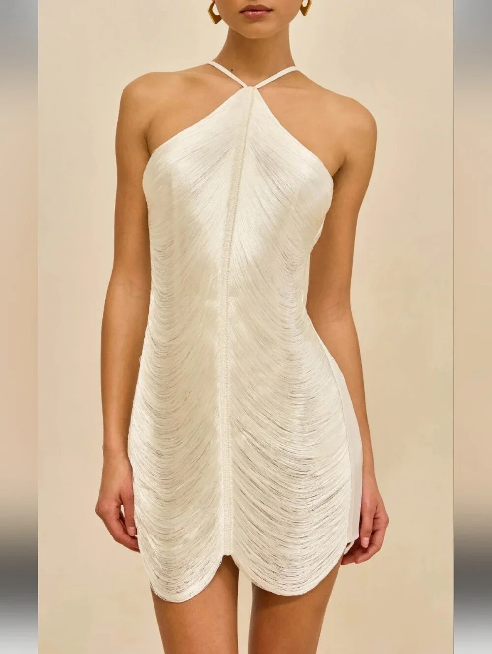 O.P.T. From Revolve sex Ivory Fringe Mini Dress
In size S new with tags
